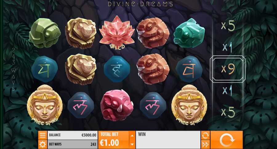 Играть в Divine Dreams онлайн Divine Dreams на деньги